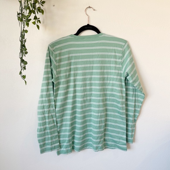 Lake Pajamas Striped Pima Pajama Top Sz S - Picture 3 of 3